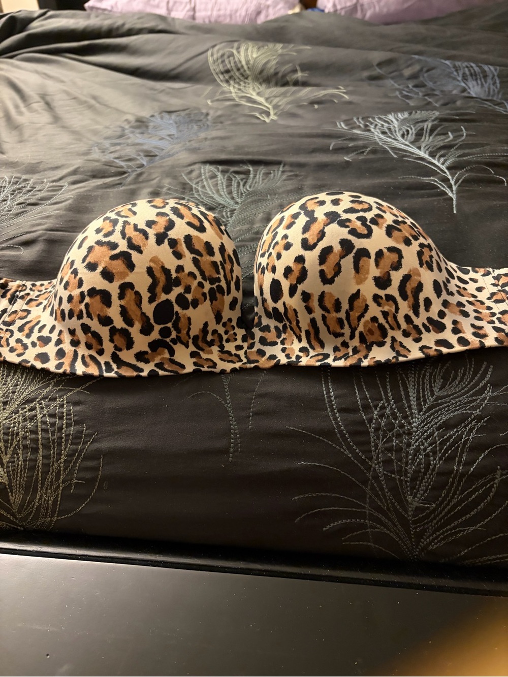 Victoria's Secret Leopard Print Strapless Bra in  Size 36C. No straps included